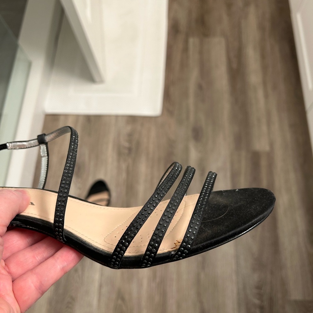 Touch of Nina Black Strappy Heels